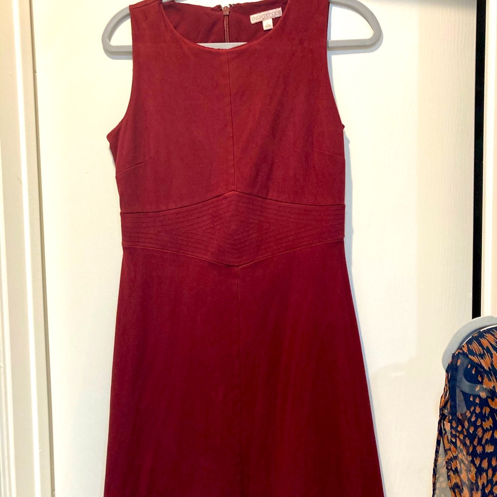 Eva Mendez suede dress